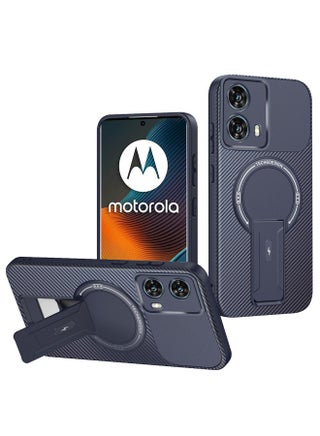 for Motorola Edge 50 Fusion Case, Stable Structure,Skin-Friendly Feel,Magnetic Wireless Charging Protective Phone Case for Motorola Edge 50 Fusion, Blue.